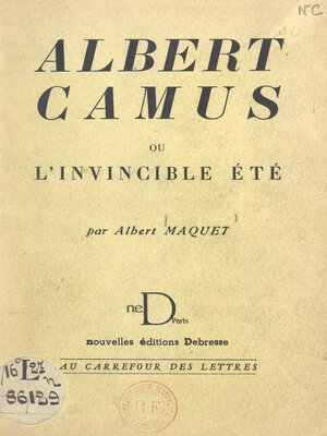 cover image of Albert Camus